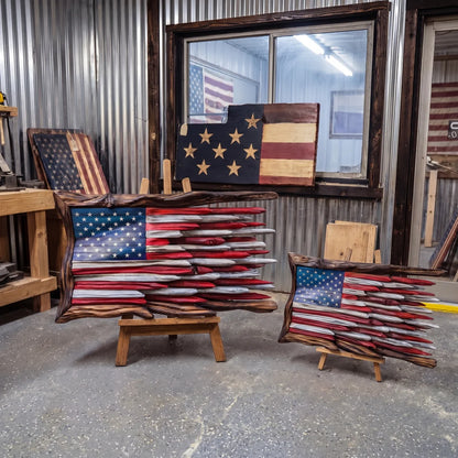 Wooden American Flag