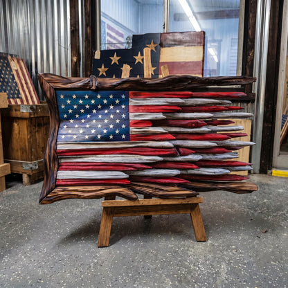 Wooden American Flag